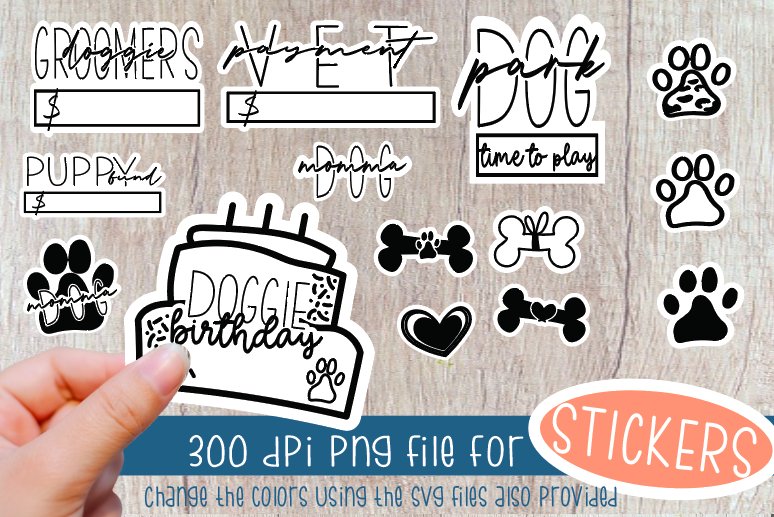 Dog sticker|Budget planner stickers|Stickers png