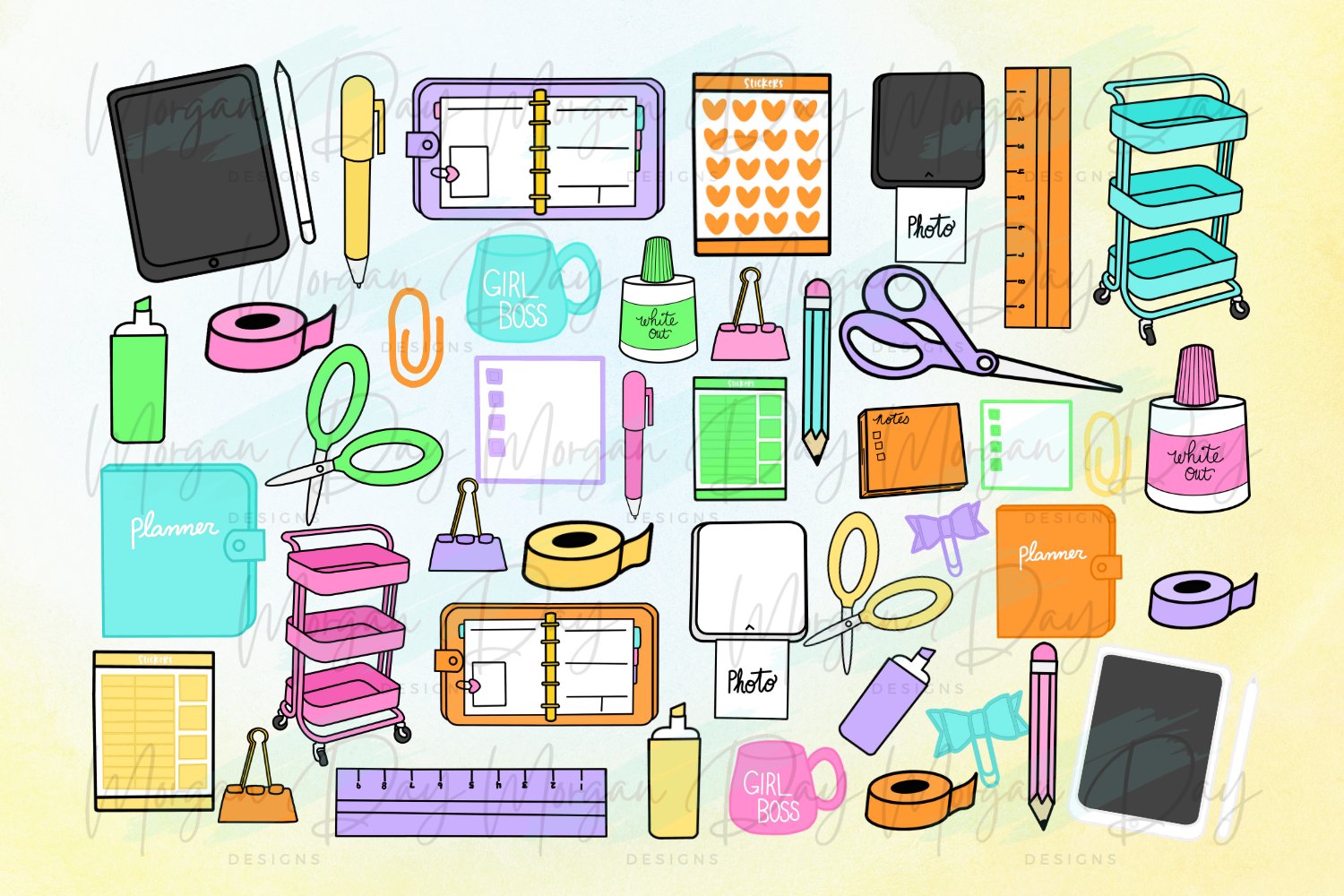 Crafting SVG Bundle, Craft Supplies Clipart, Craft PNG view 2