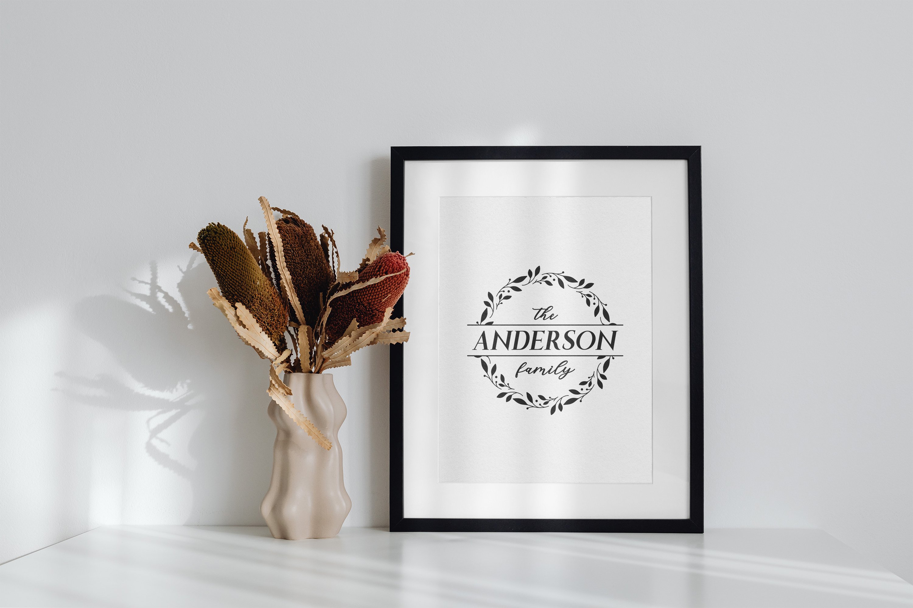 Family monogram bundle. Round signs collection view 3