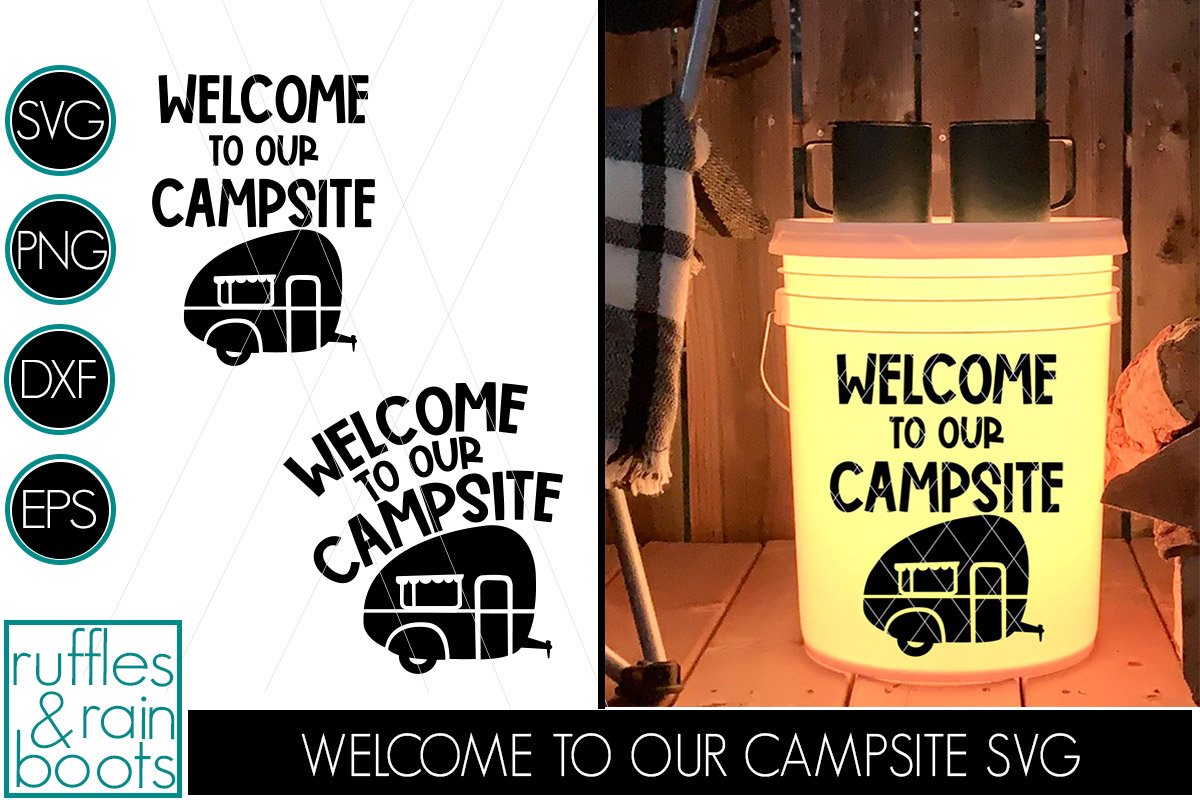 Camping Bucket SVG Bundle with Two Styles for All Designs view 3