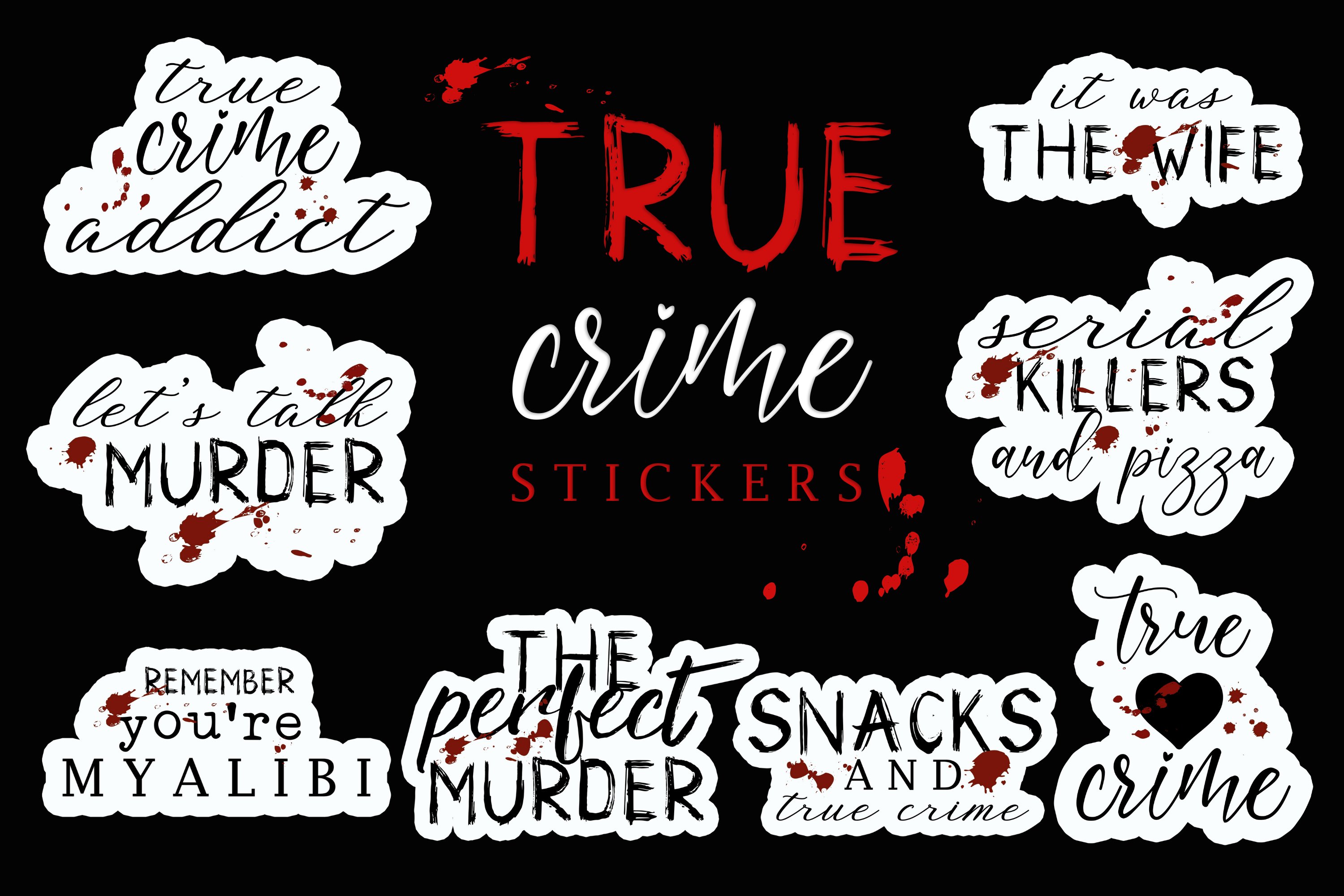 True Crime Stickers