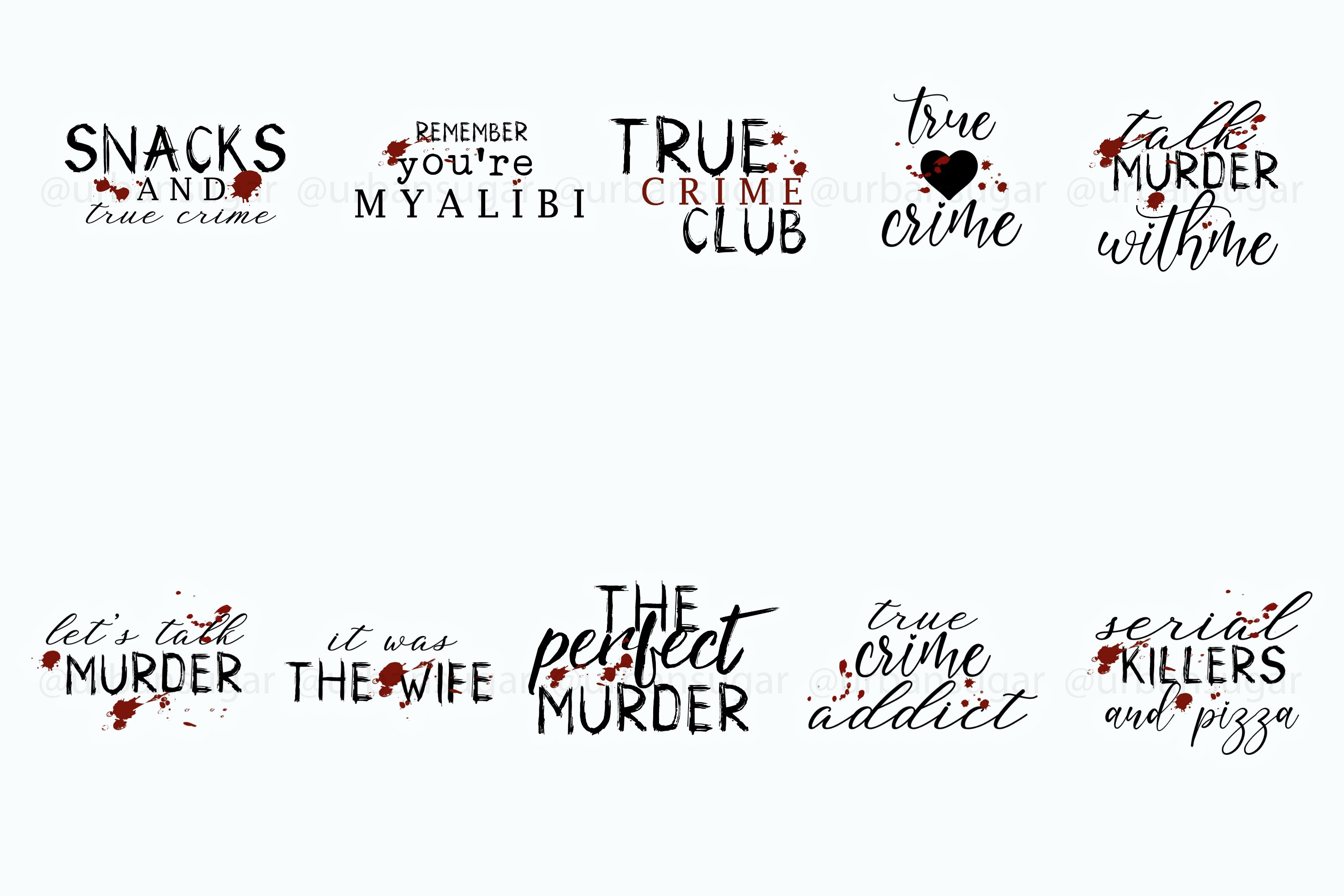 True Crime Stickers view 2