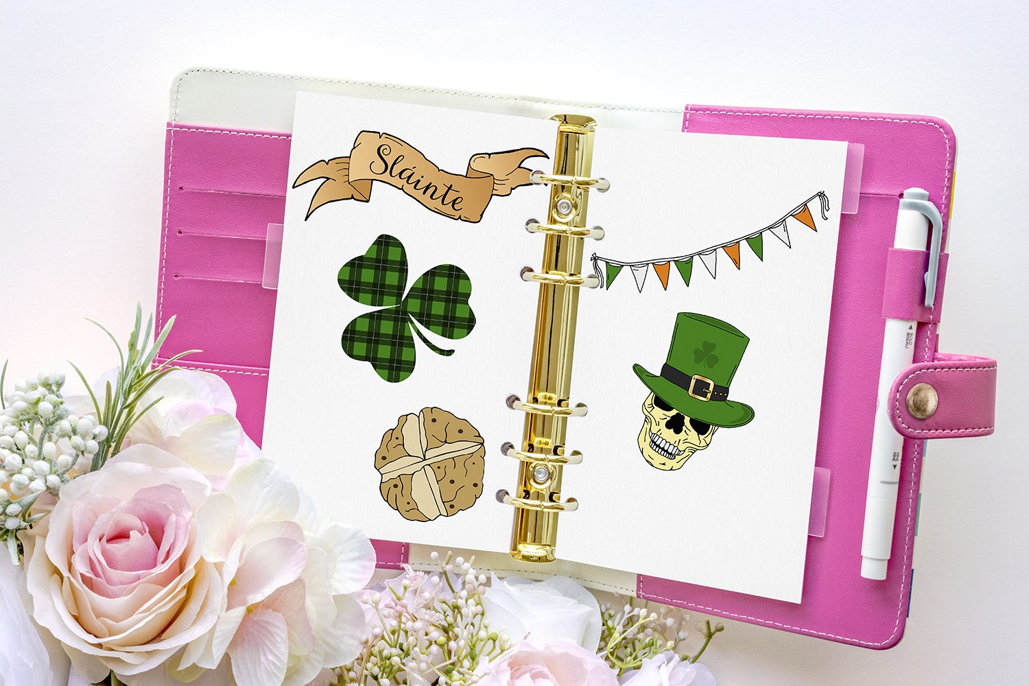 St Patricks Day Stickers, Irish Stickers, Printable Stickers view 3