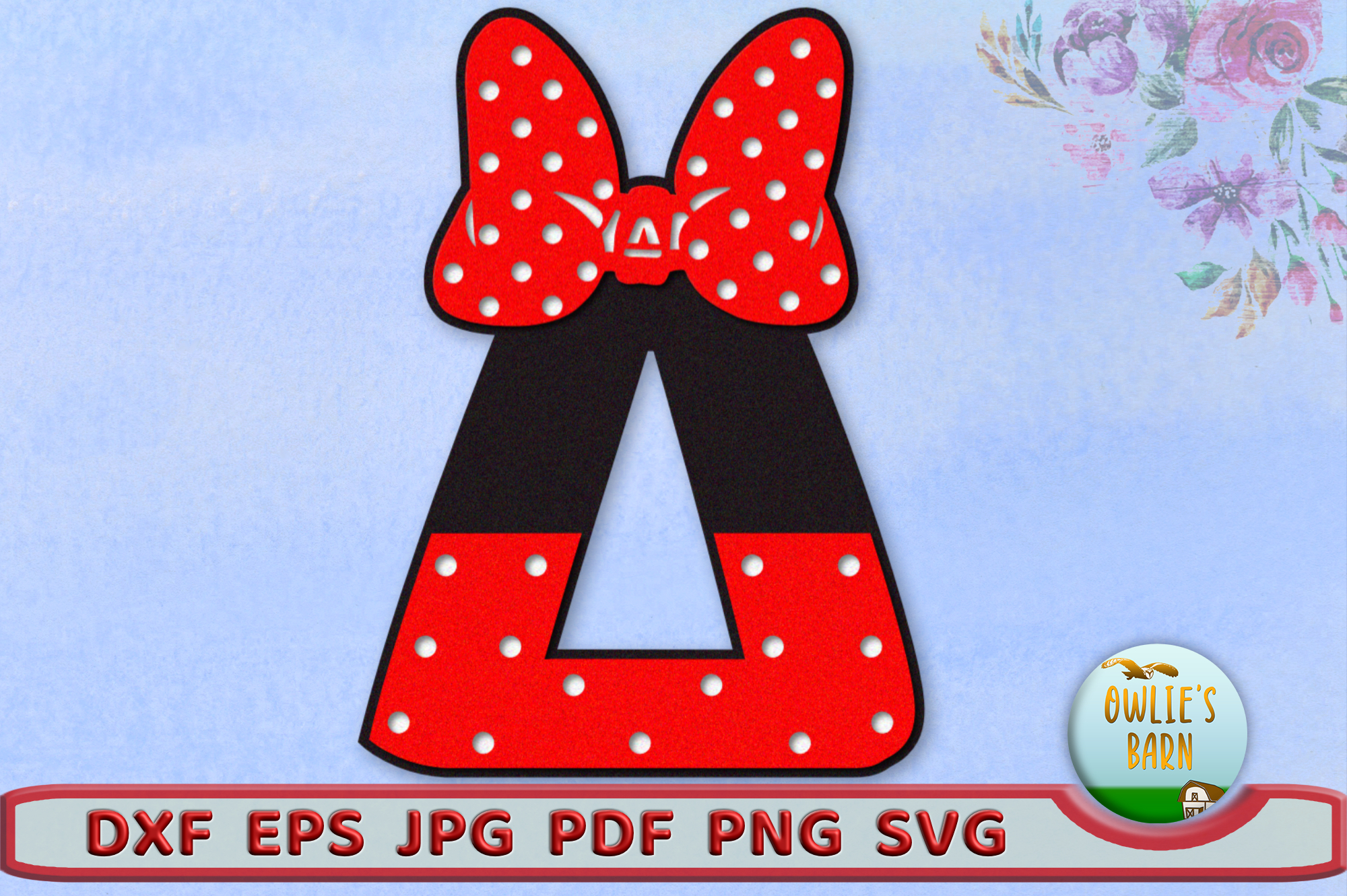 Polka-dot Monograms Greek Letters Bundle view 3