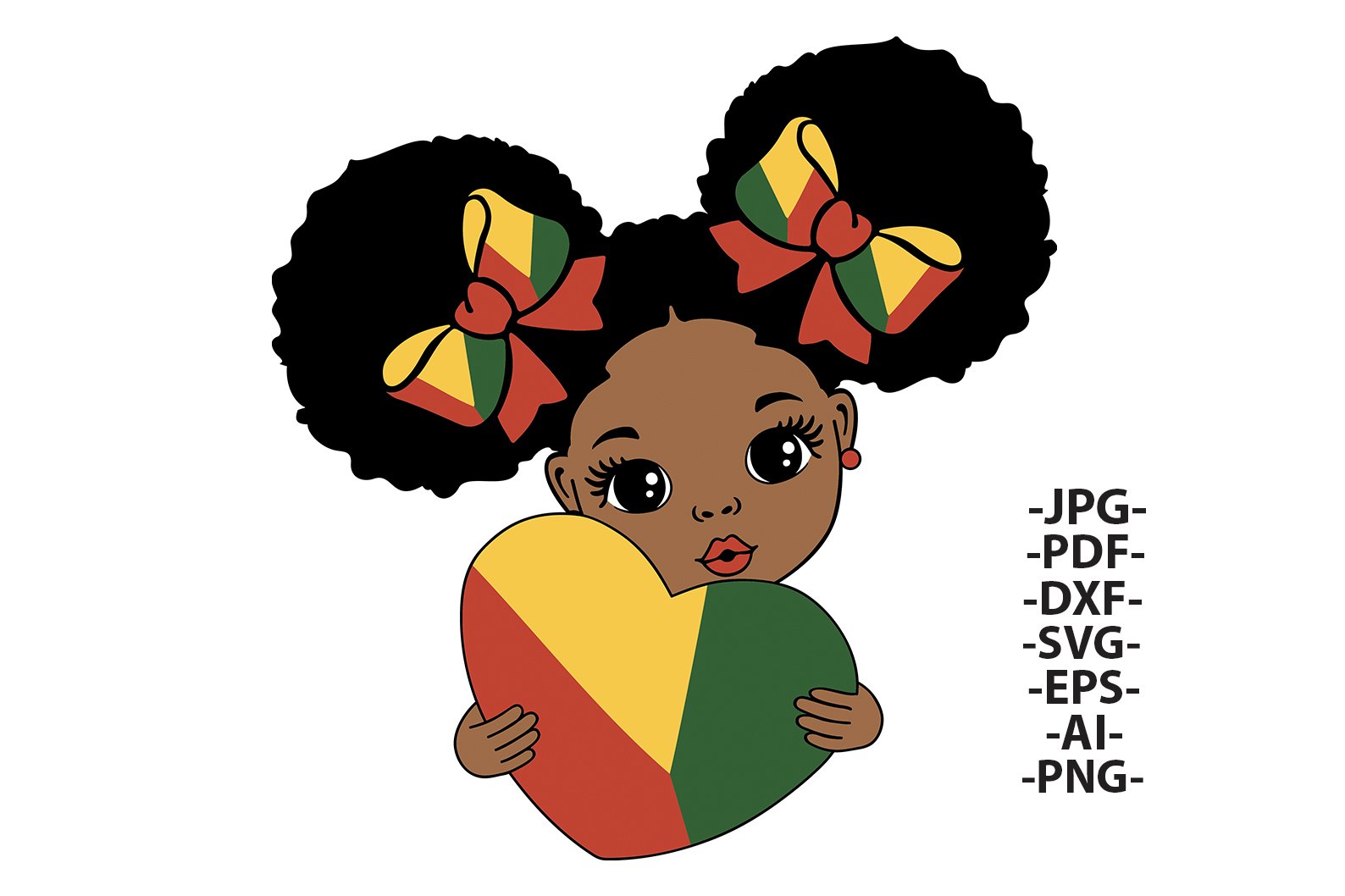 Black History Bundle Svg | Afro Girl Cut File view 2