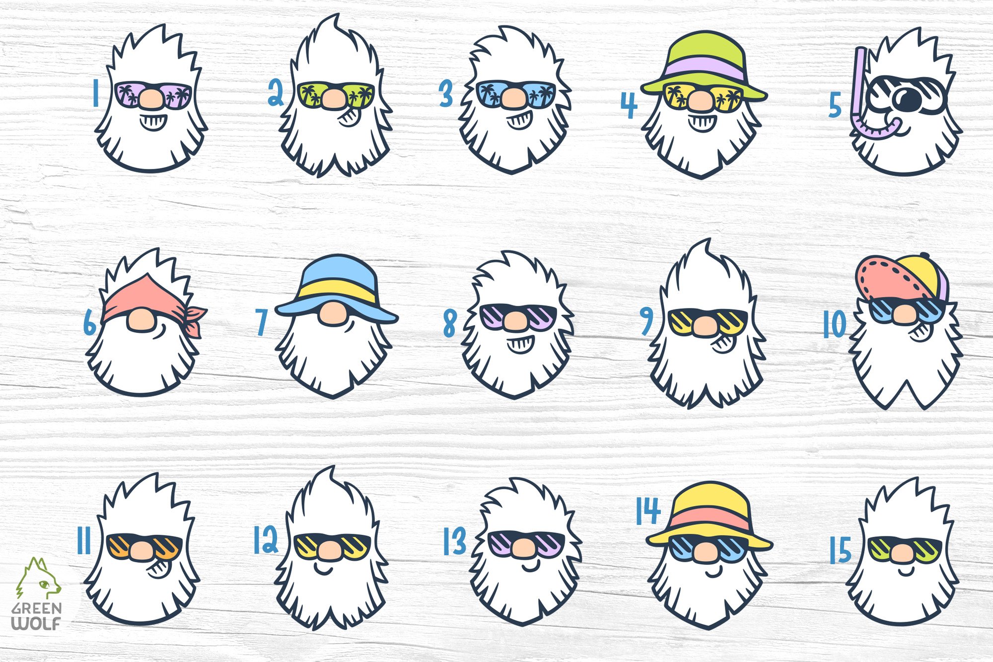 Beach gnomes Summer svg bundle Beach svg bundle Layered svg view 2
