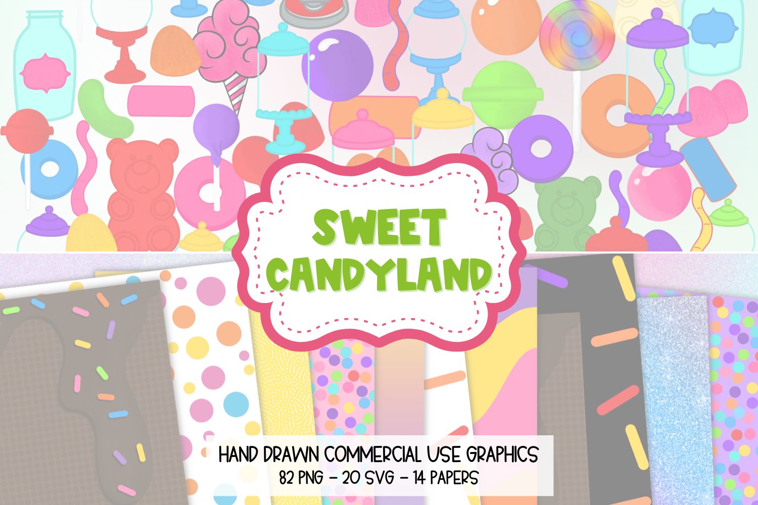 Sweets SVG Bundle, Candy Clipart, Candy PNG Bundle