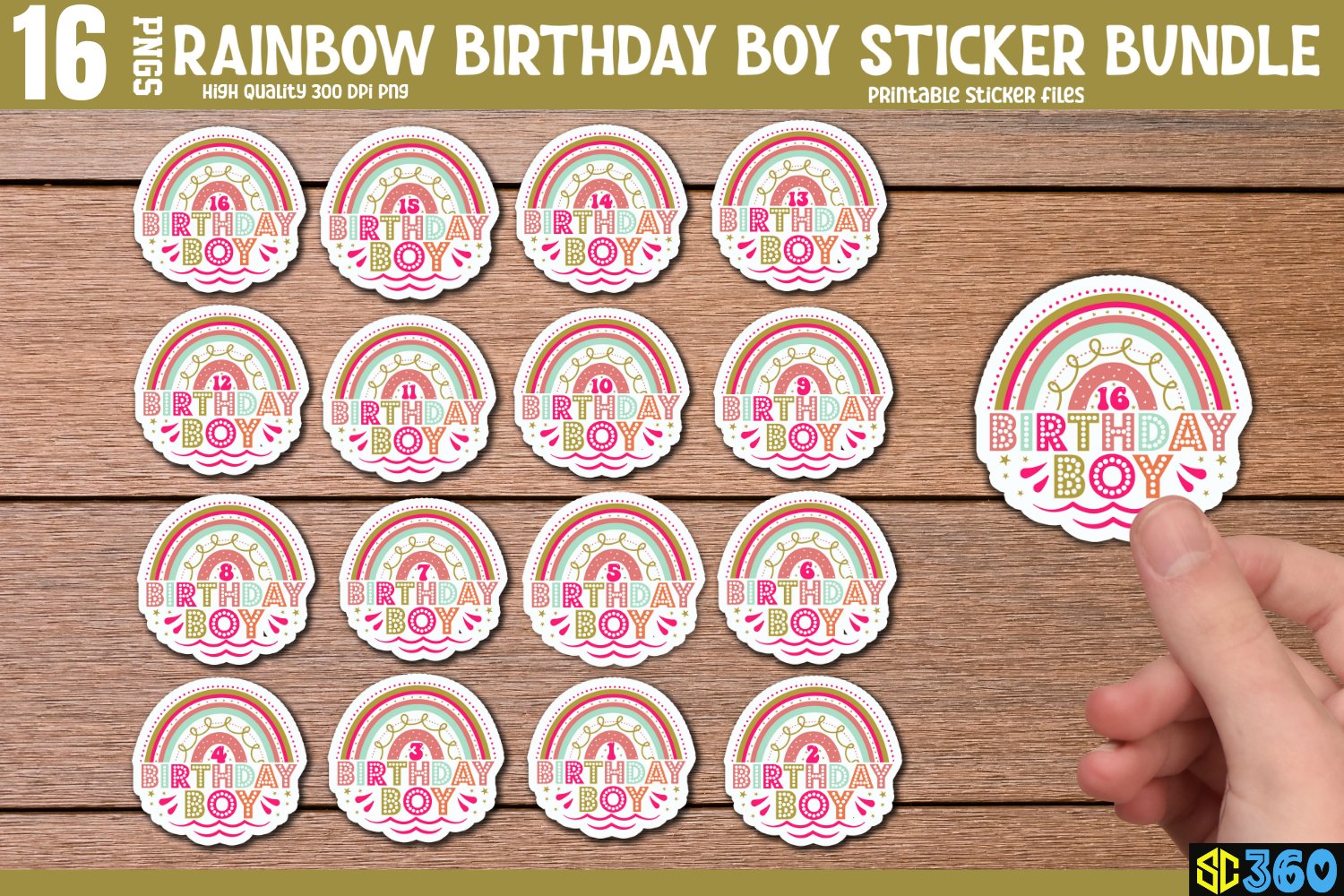 Birthday Sticker Bundle, Birthday Stickers