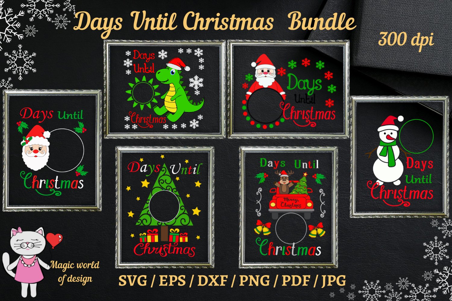 Christmas countdown svg bundle, days until christmas svg