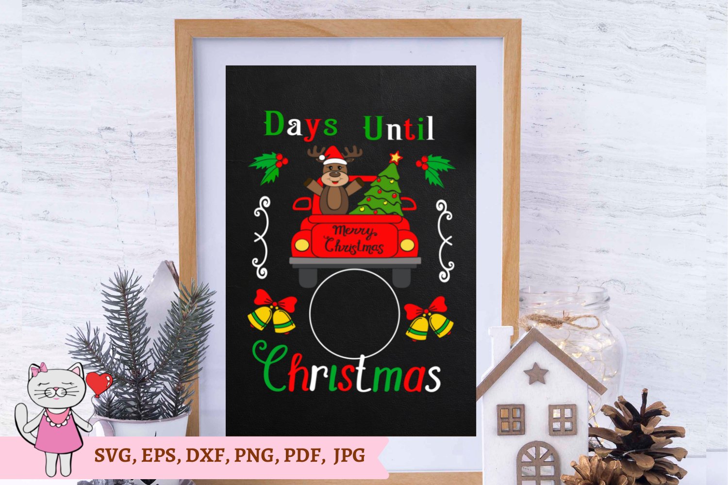 Christmas countdown svg bundle, days until christmas svg view 2
