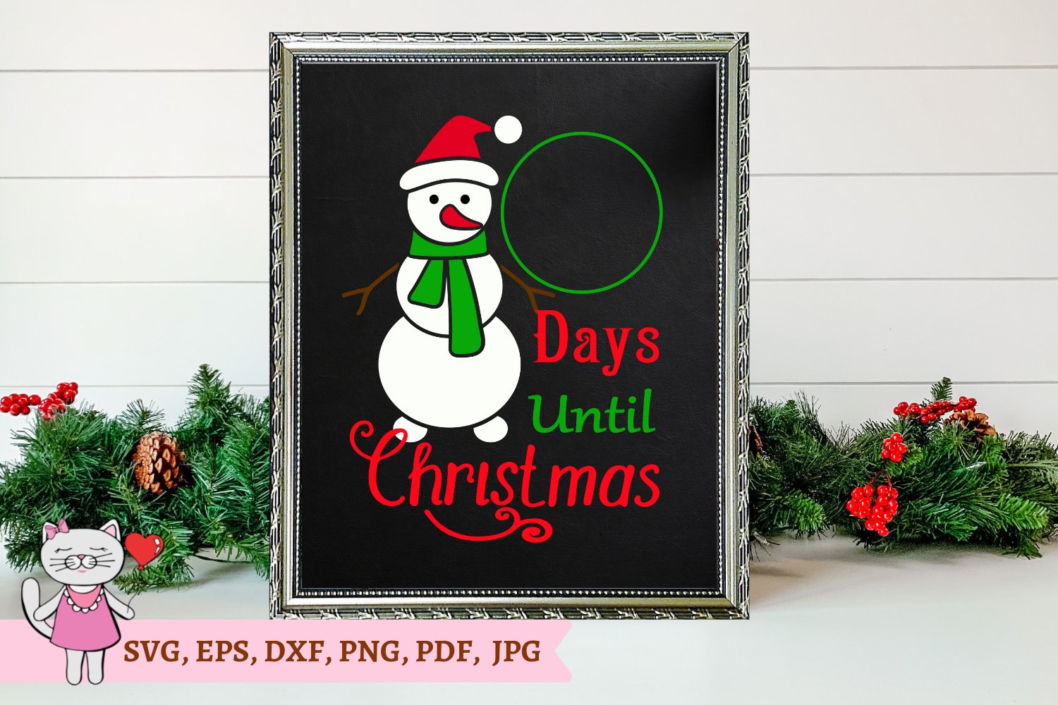 Christmas countdown svg bundle, days until christmas svg view 3