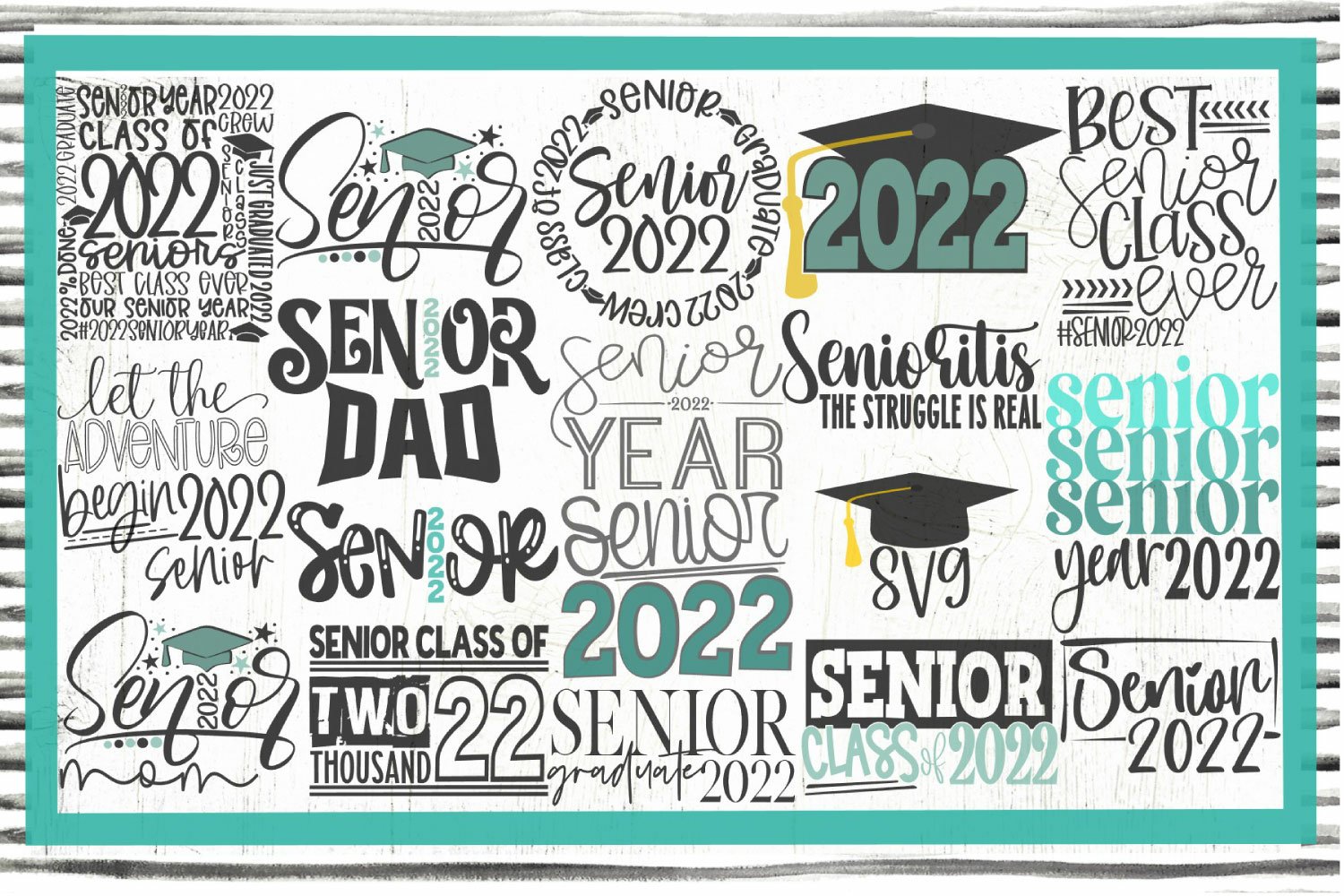 Senior 2022 Svg Bundle, Senior 2022 Svg, Senior Year 2022 view 2
