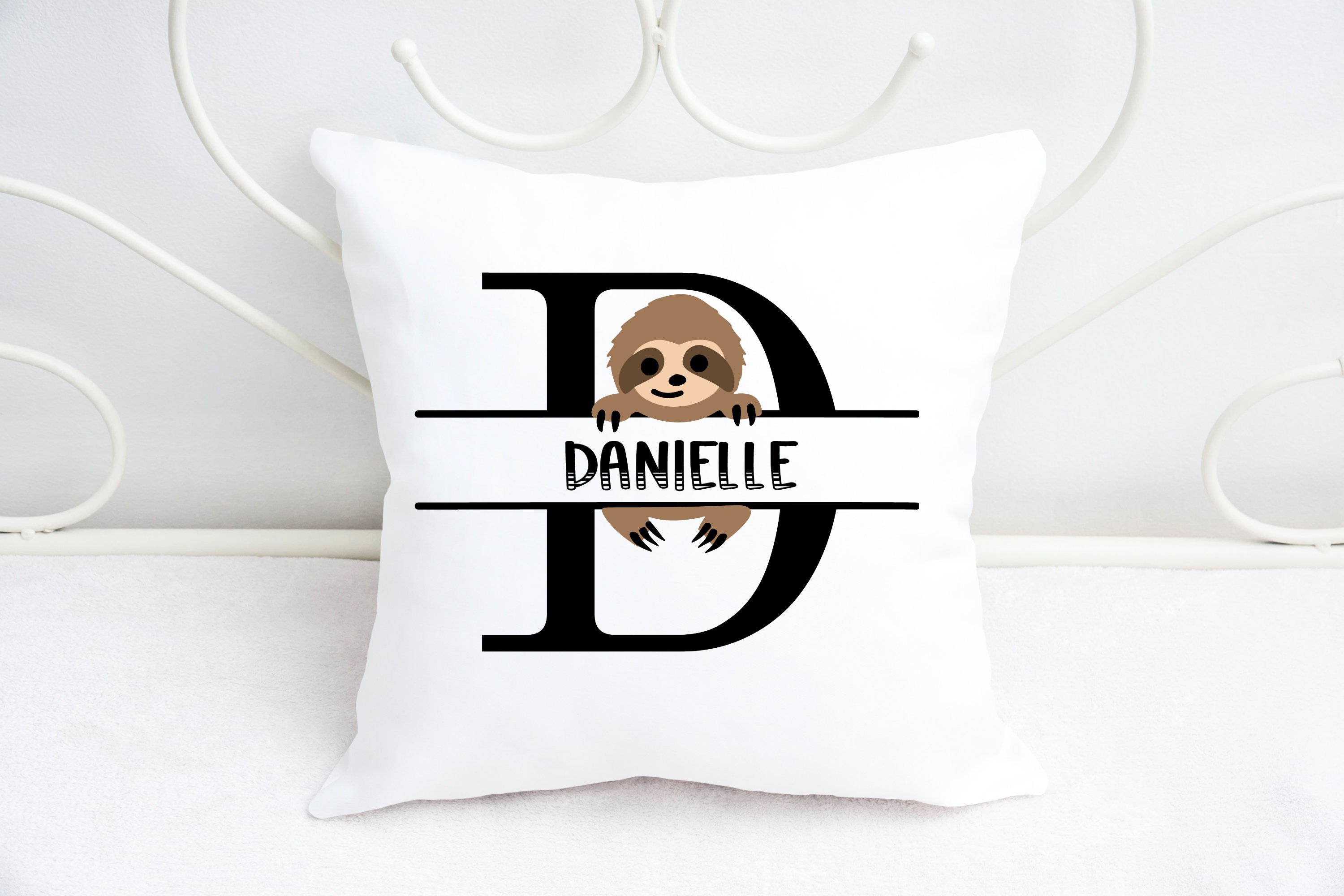 Sloth Split Letters A- Z - 26 Split Monogram SVG Files view 3