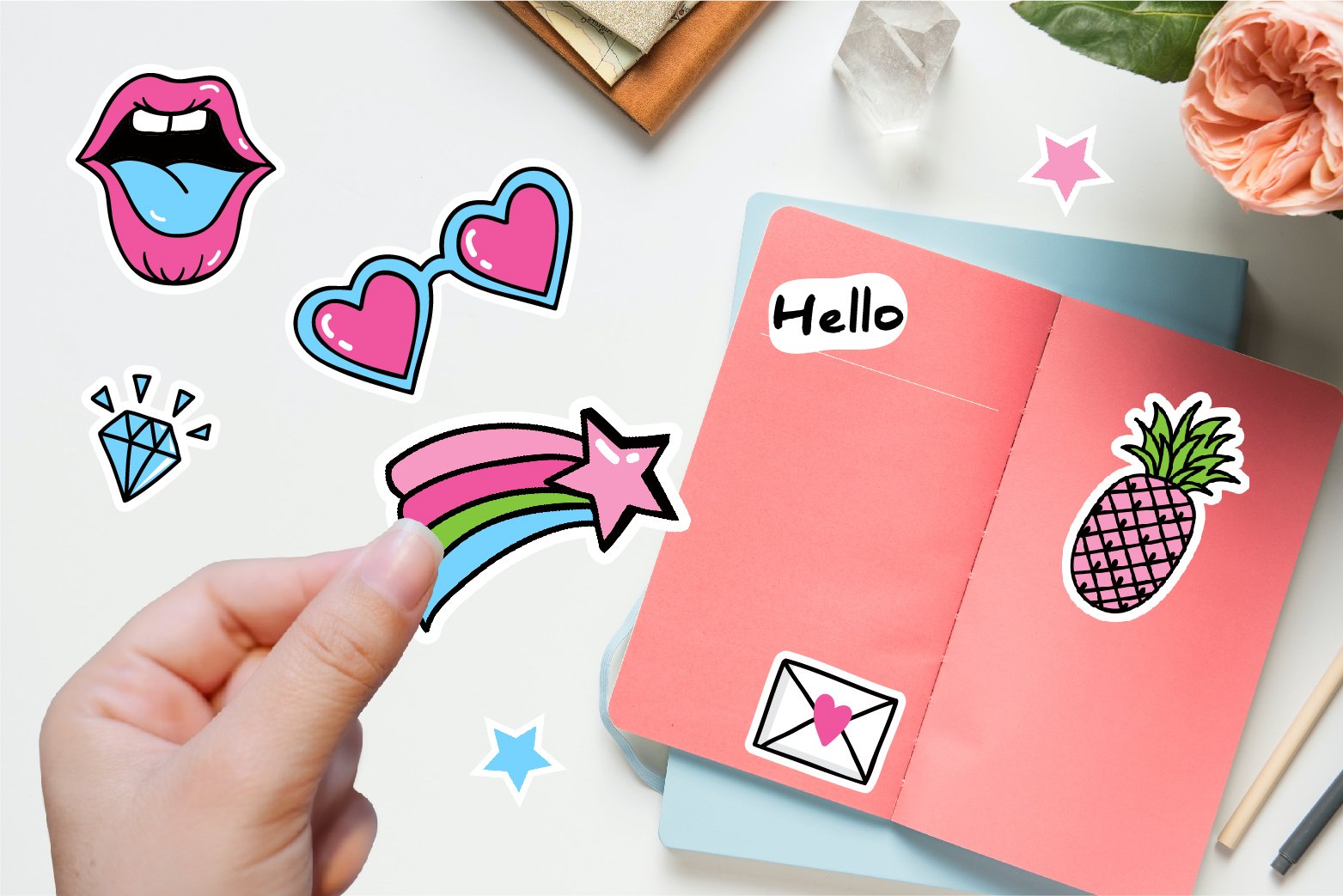 Sticker printable bundle png. Cricut Design Sticker Sheet view 2