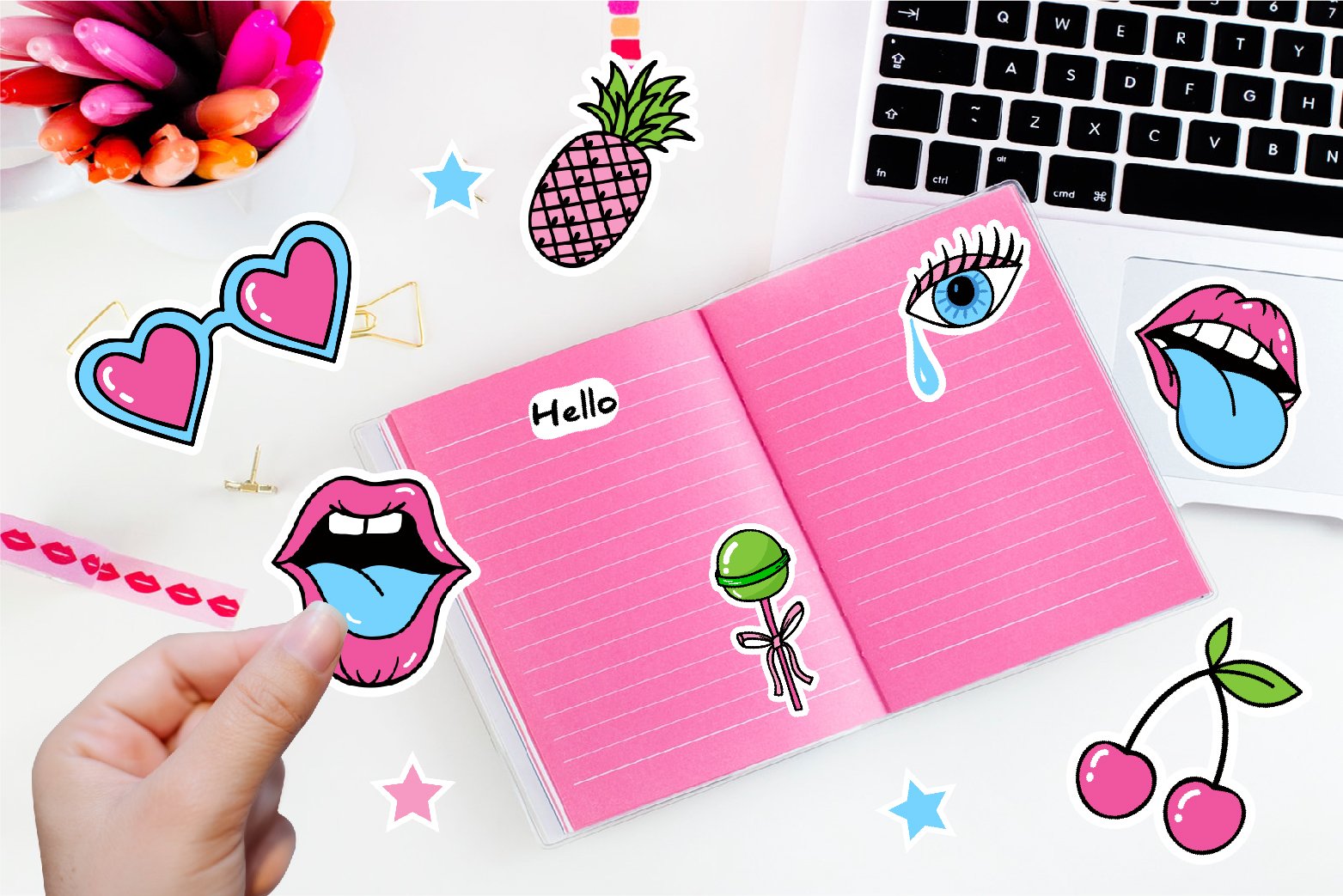 Sticker printable bundle png. Cricut Design Sticker Sheet view 3
