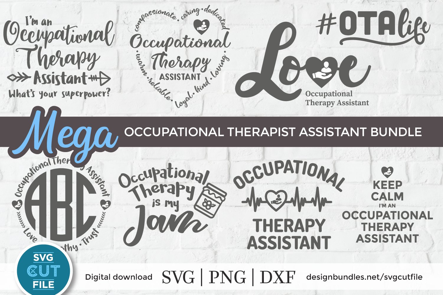 Occupational Therapy Assistant svg bundle, OTA svg bundle