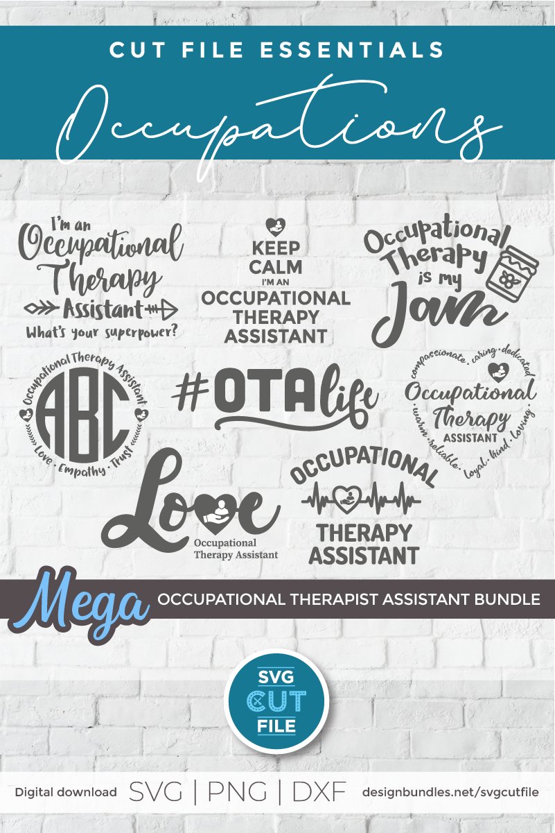 Occupational Therapy Assistant svg bundle, OTA svg bundle view 2