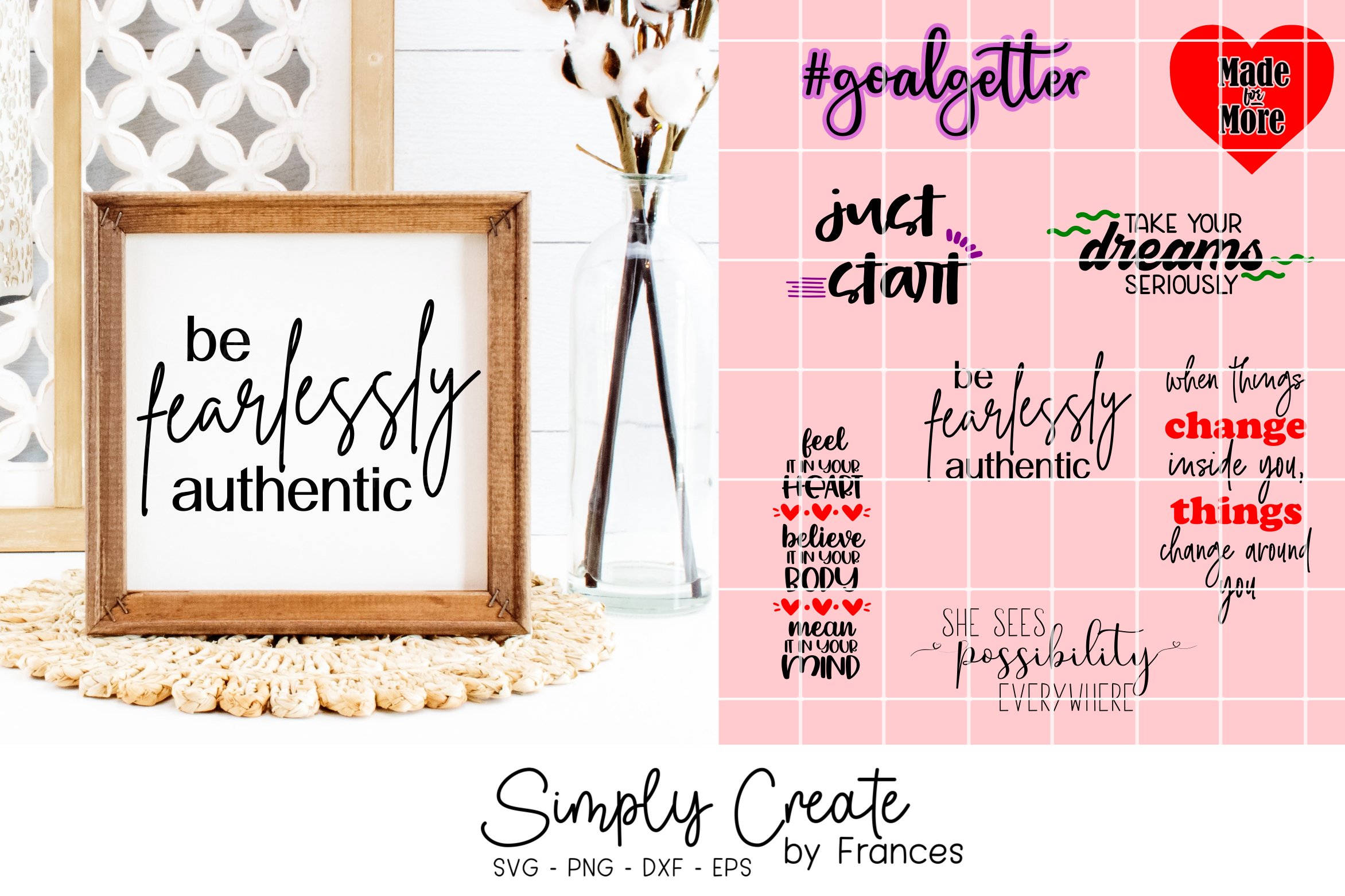 Dreamer SVG Bundle, Goal Oriented SVG Bundle