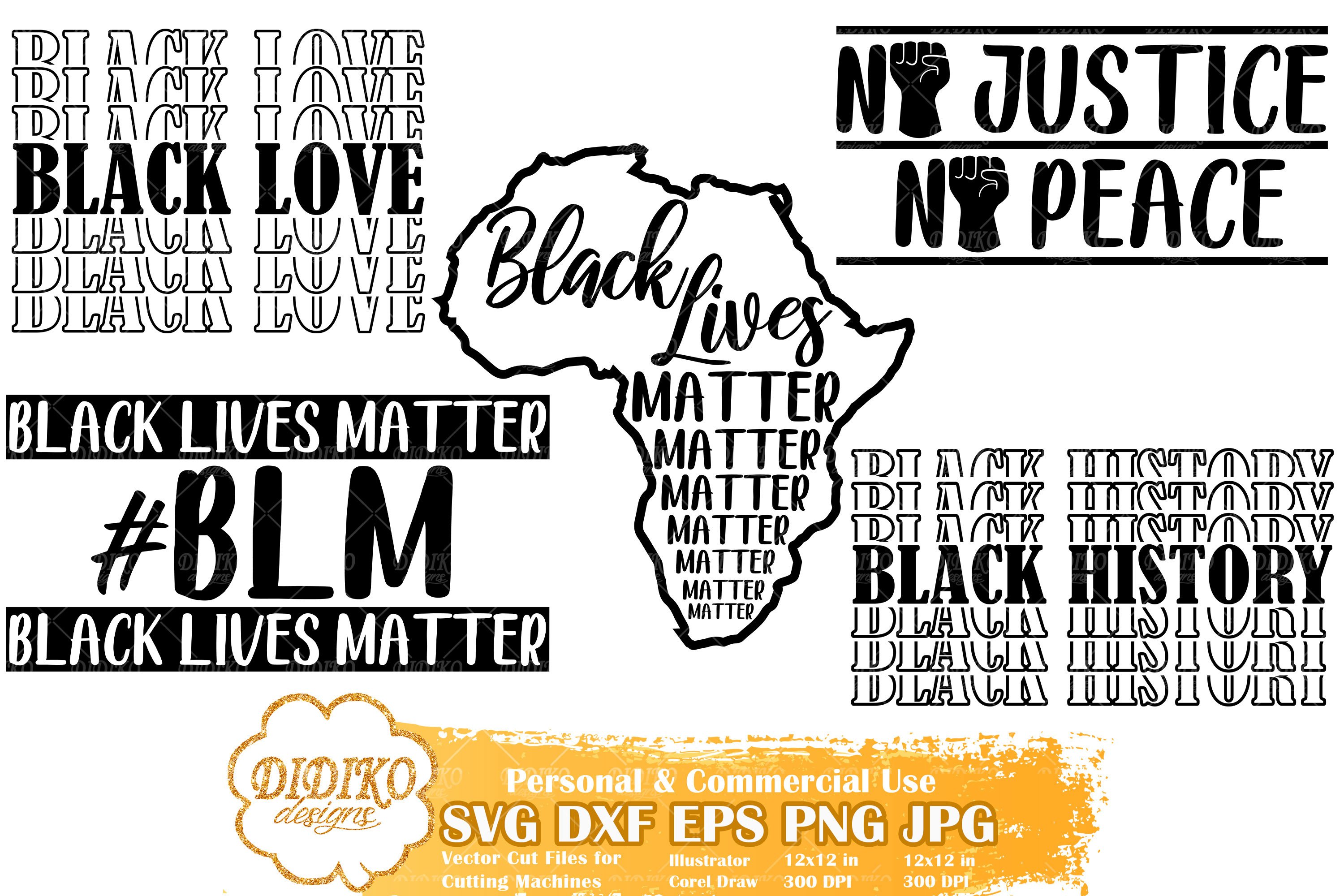Black Lives Matter SVG Bundle | Raised Fist | Black Power