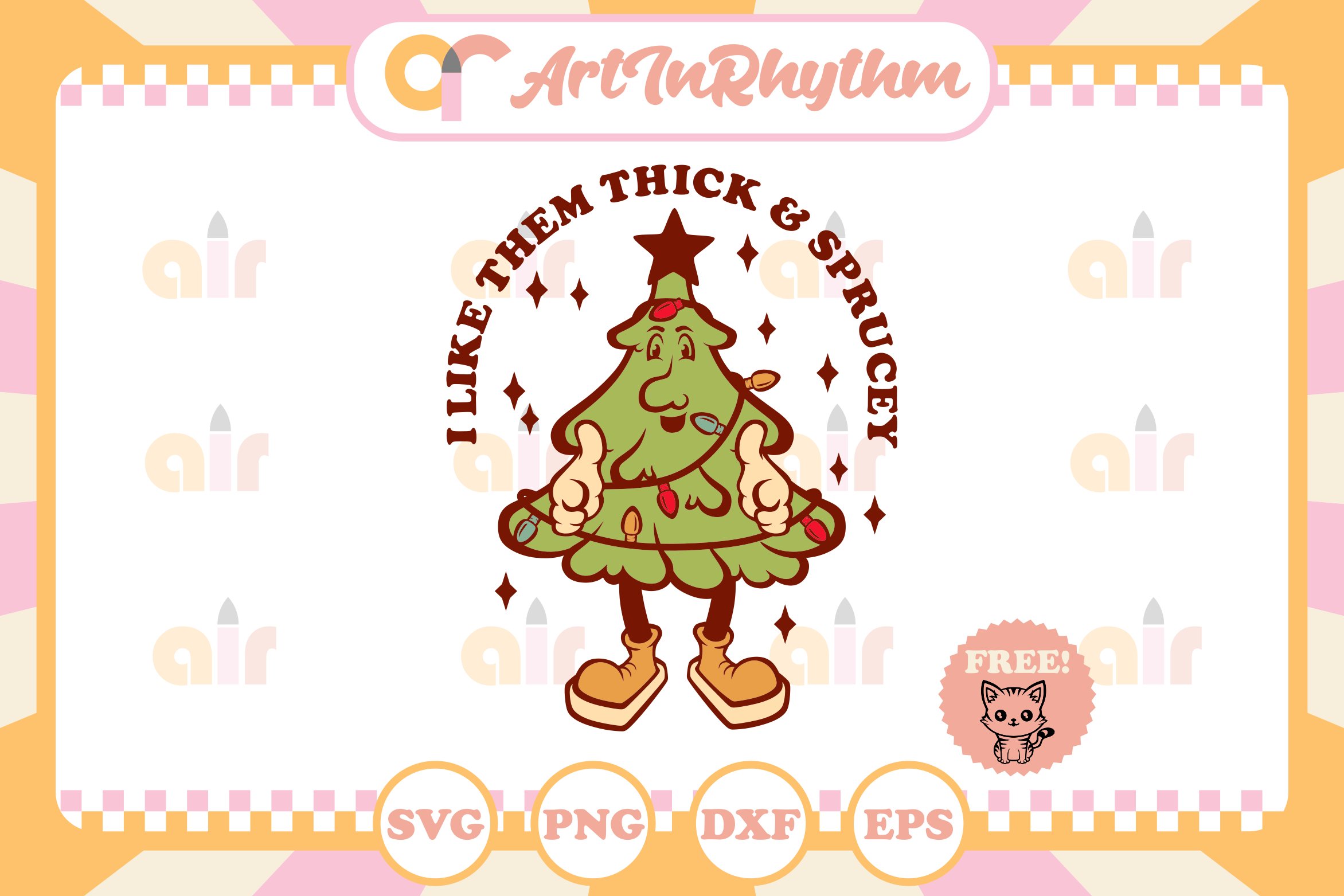 Retro Christmas Svg Bundle / Christmas Sublimation view 3