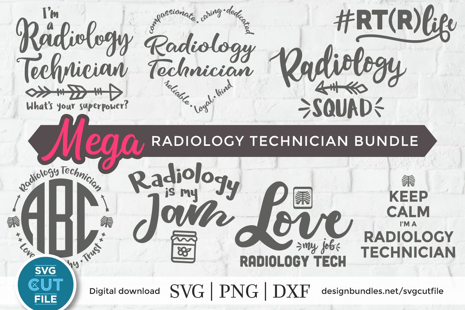 Radiology Technician svg bundle, Xray tech svg dxf png x-ray