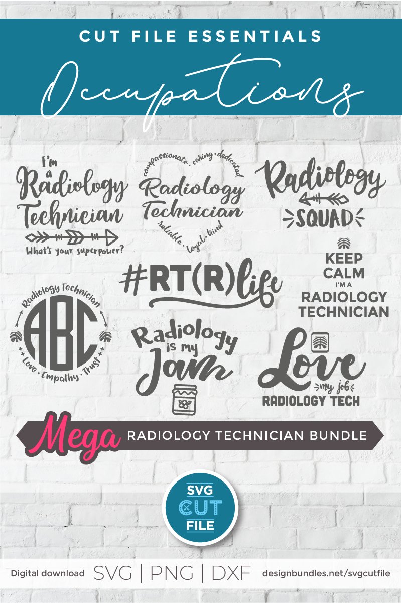 Radiology Technician svg bundle, Xray tech svg dxf png x-ray view 2