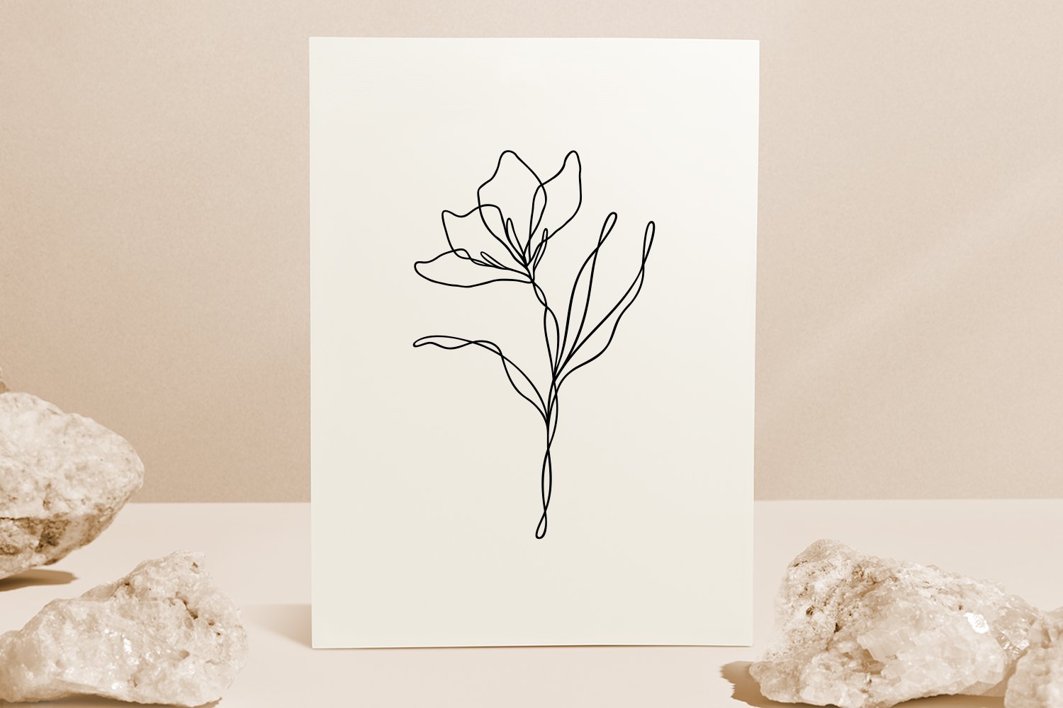30 Wildflower One Line Art SVG Bundle | Sublimation Clipart view 2