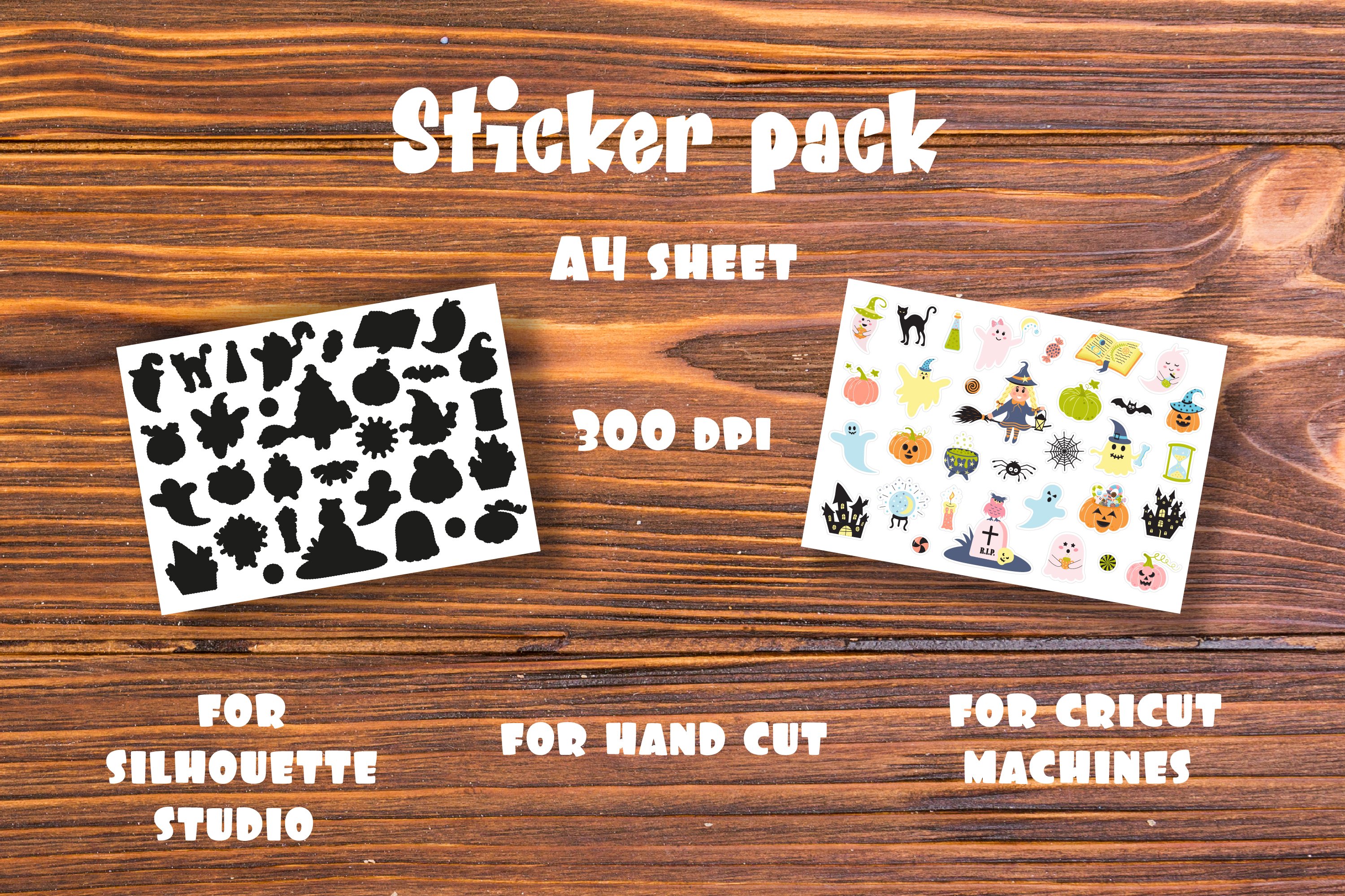 Halloween Stickers Bundle/Sticker pack view 3