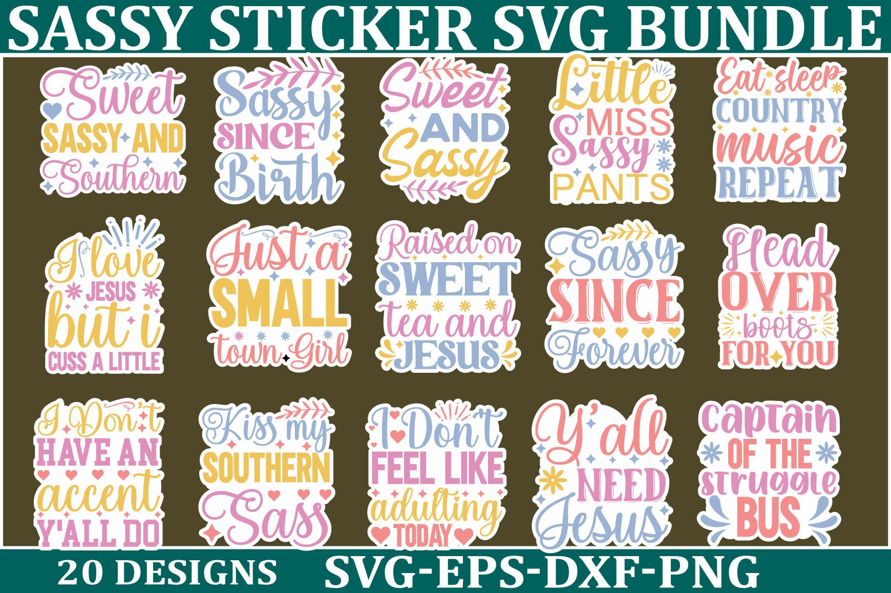 Sassy sticker SVG Bundle Sarcastic SVG, Design, Funny Quotes