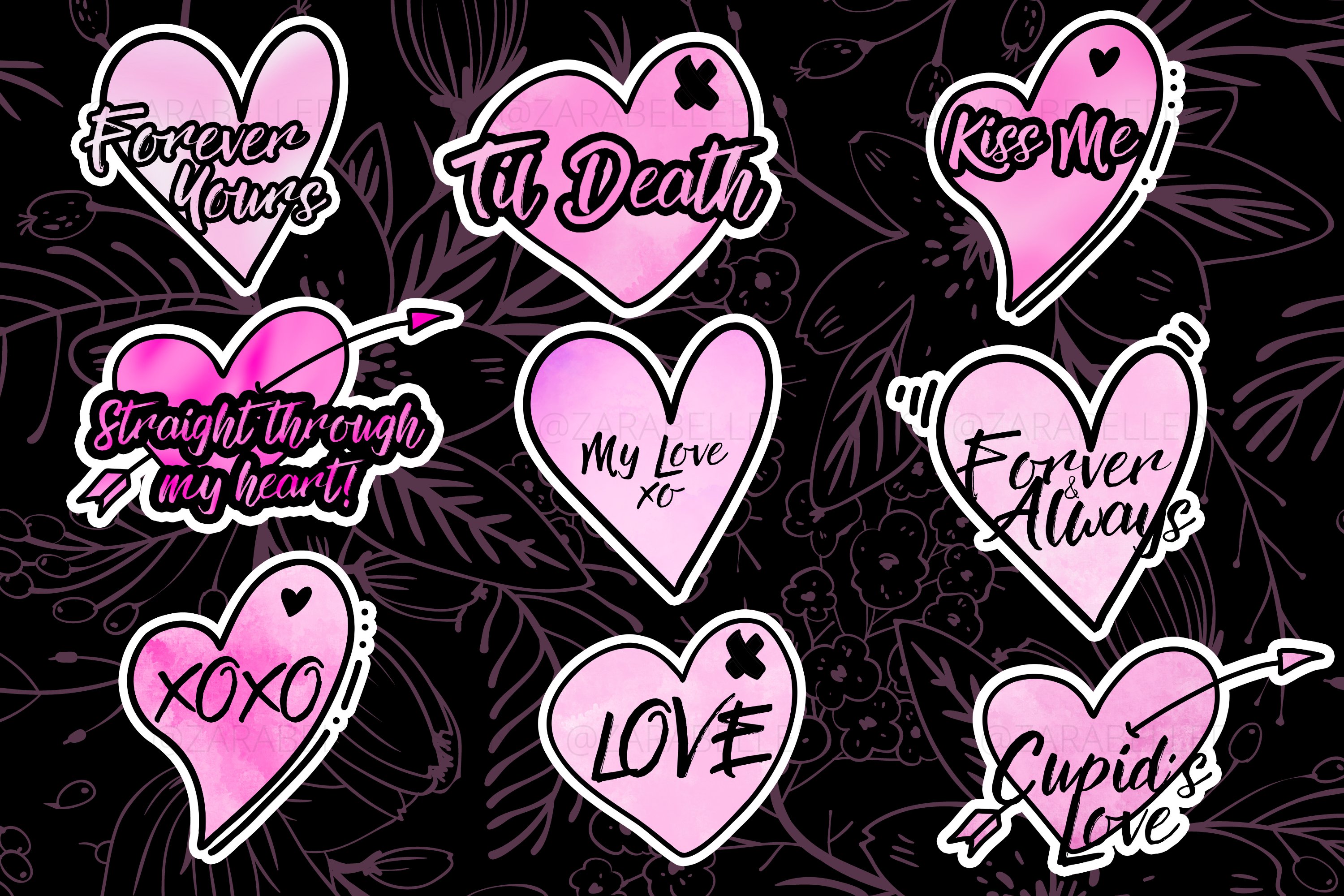 Cute Love Stickers view 2
