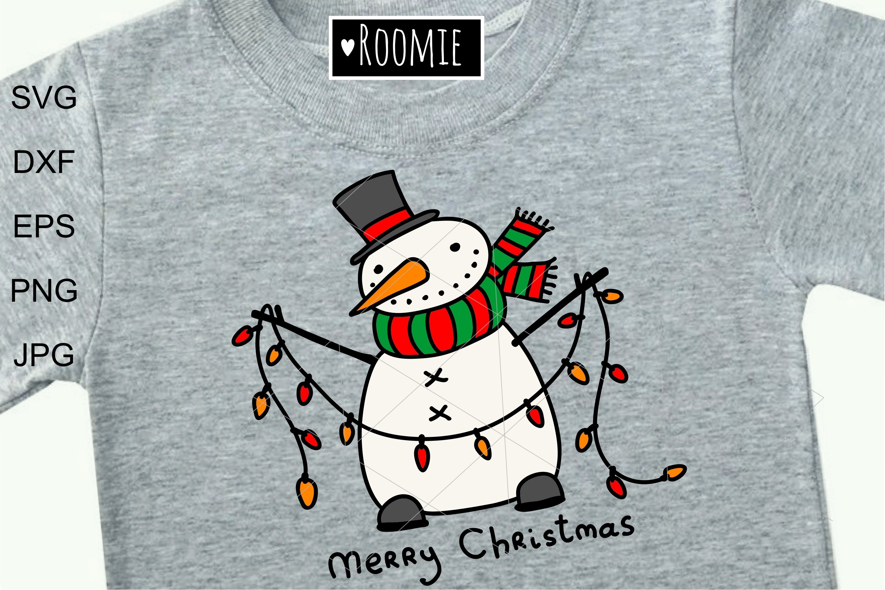 Christmas Snowmen Bundle Svg Files, Winter Snowman clipart view 3