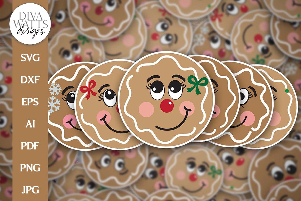 Gingerbread Sticker PNG Bundle | Christmas / Winter view 3