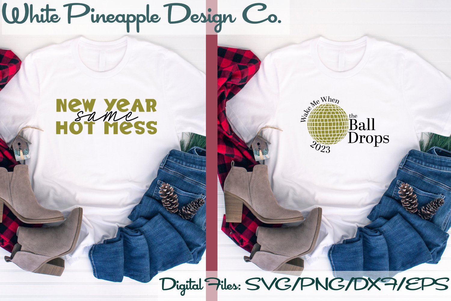 New Years 2023 SVG Bundle, New Years Eve Cut Files view 2