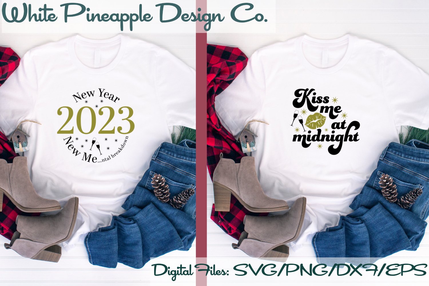 New Years 2023 SVG Bundle, New Years Eve Cut Files view 3