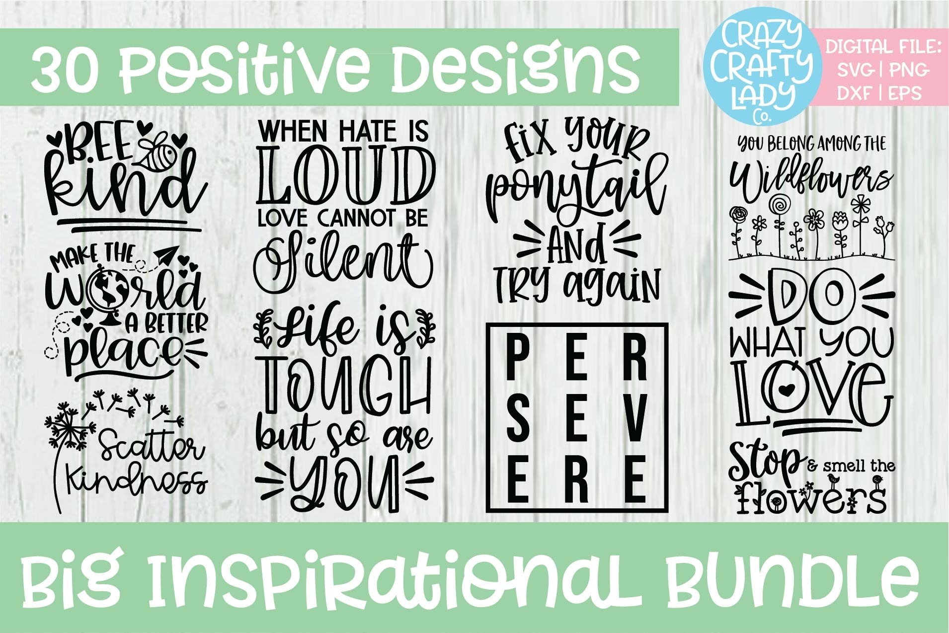 Inspirational SVG Bundle | Kindness PNG
