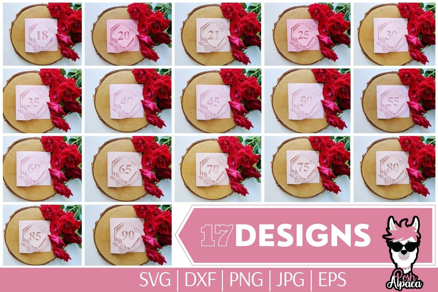 Birthday card svg bundle, happy birthday card template view 2