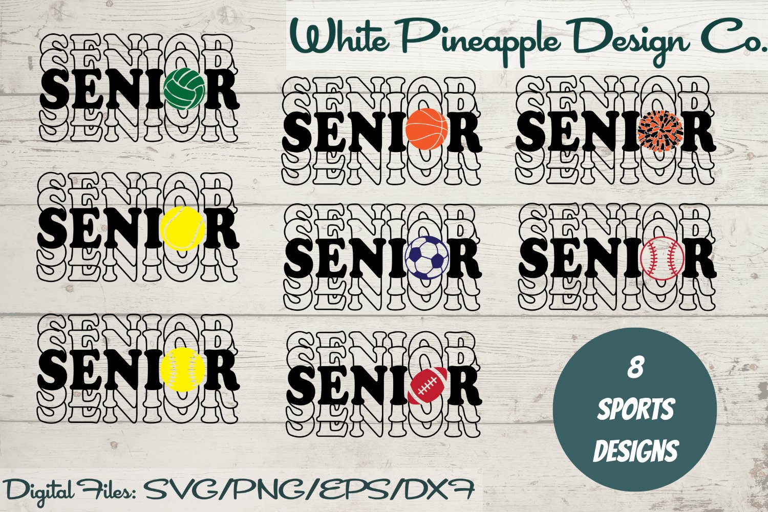 Senior Sports Cut Files | SVG, PNG, EPS, DXF