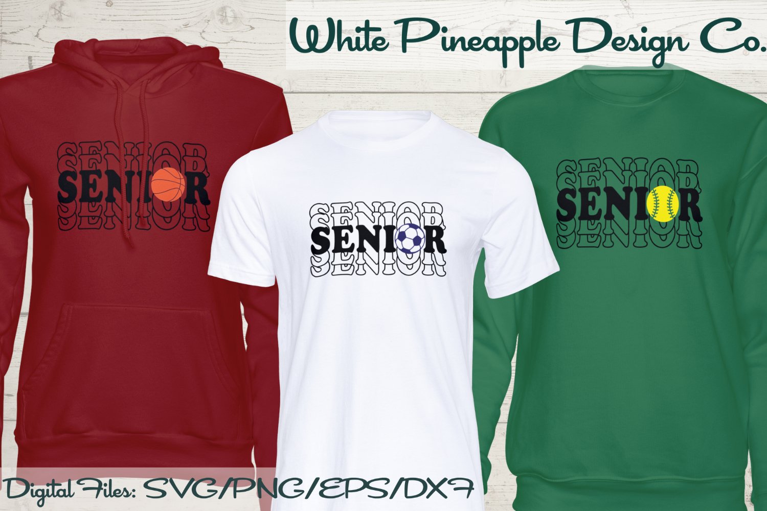 Senior Sports Cut Files | SVG, PNG, EPS, DXF view 3