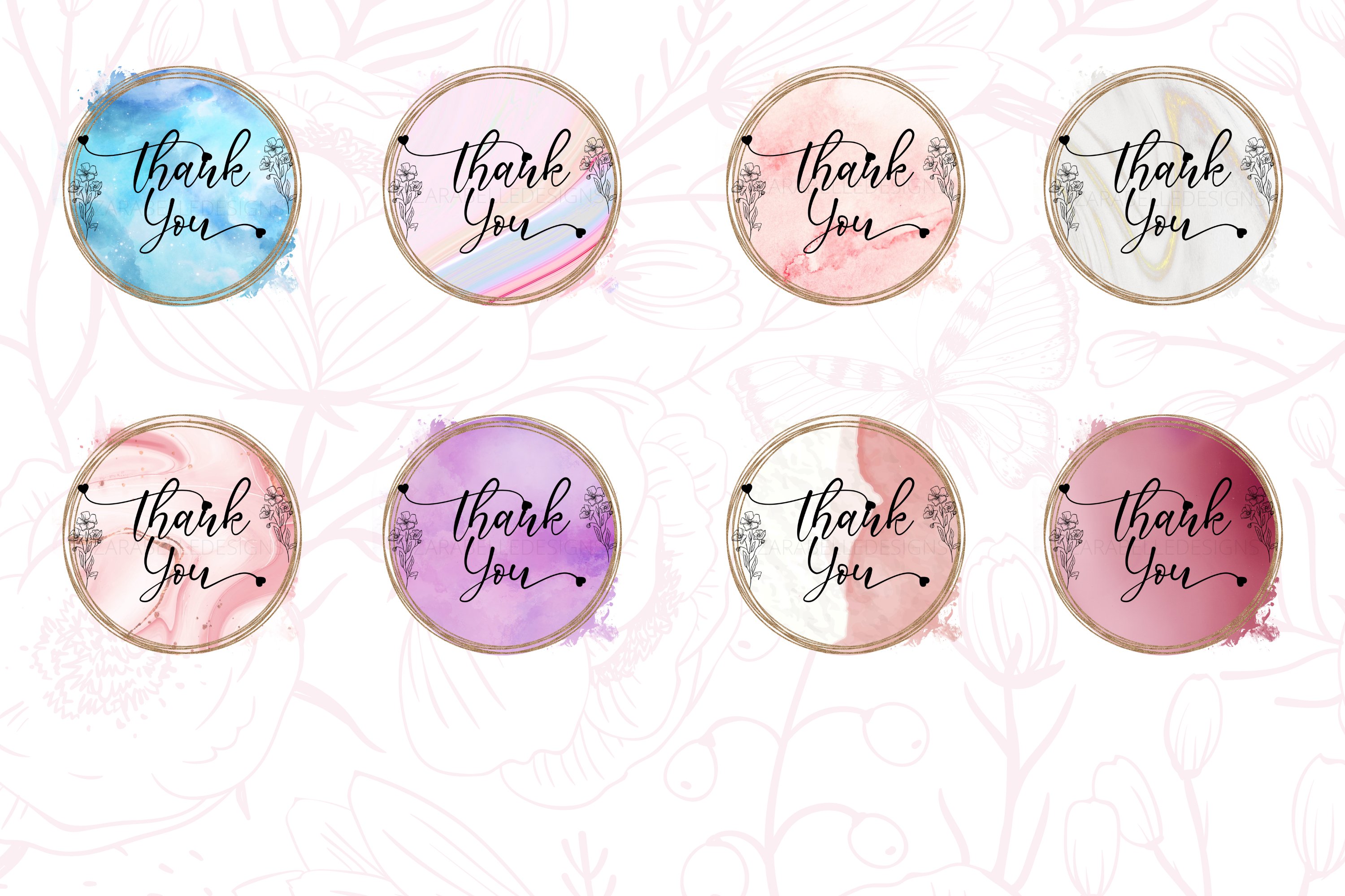 Thank You Stickers view 2