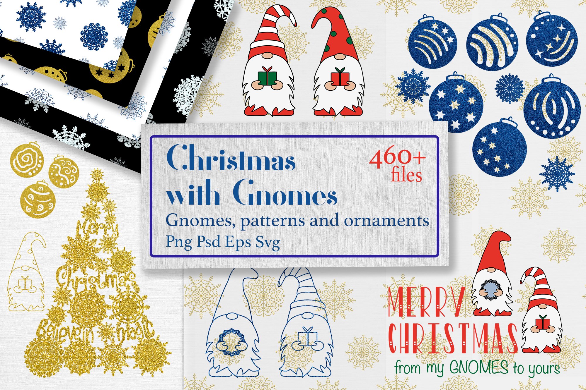 Christmas Bundle SVG, Christmas ornaments, Christmas Gnome
