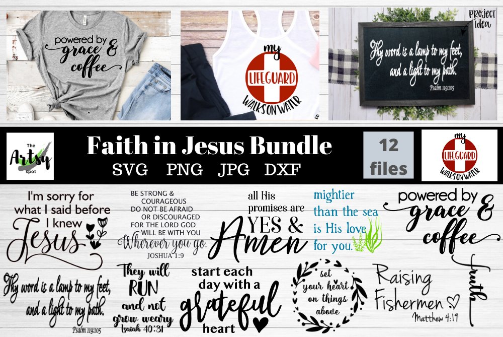 Faith quotes svg Bundle, Christian quotes bundle, Jesus svg