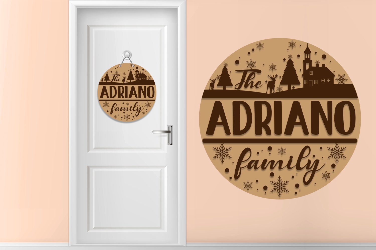 Family Christmas monogram Bundle 2 Svg eps ai Png Pdf view 3