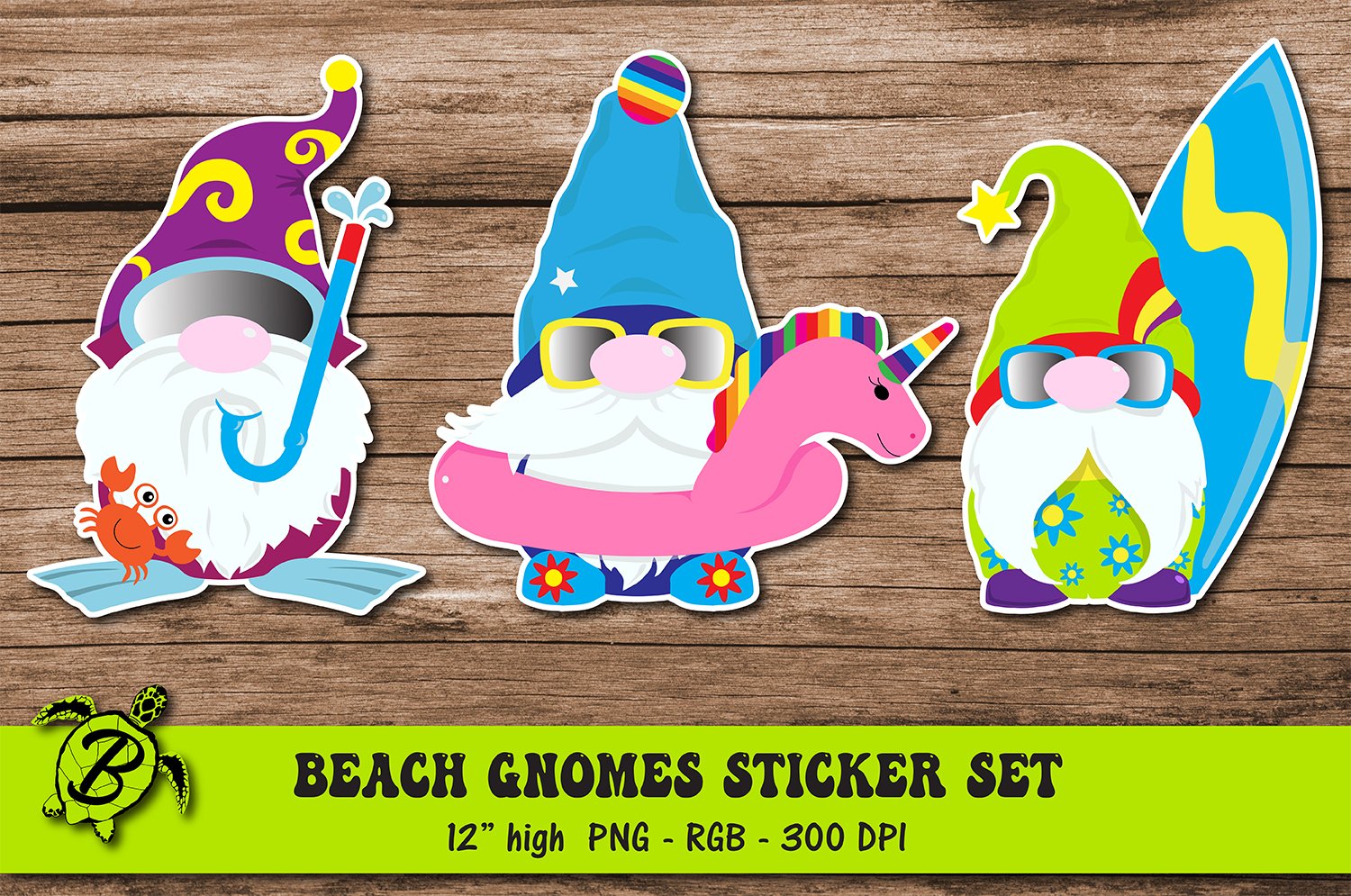 Best Seller Beach Gnome Stickers