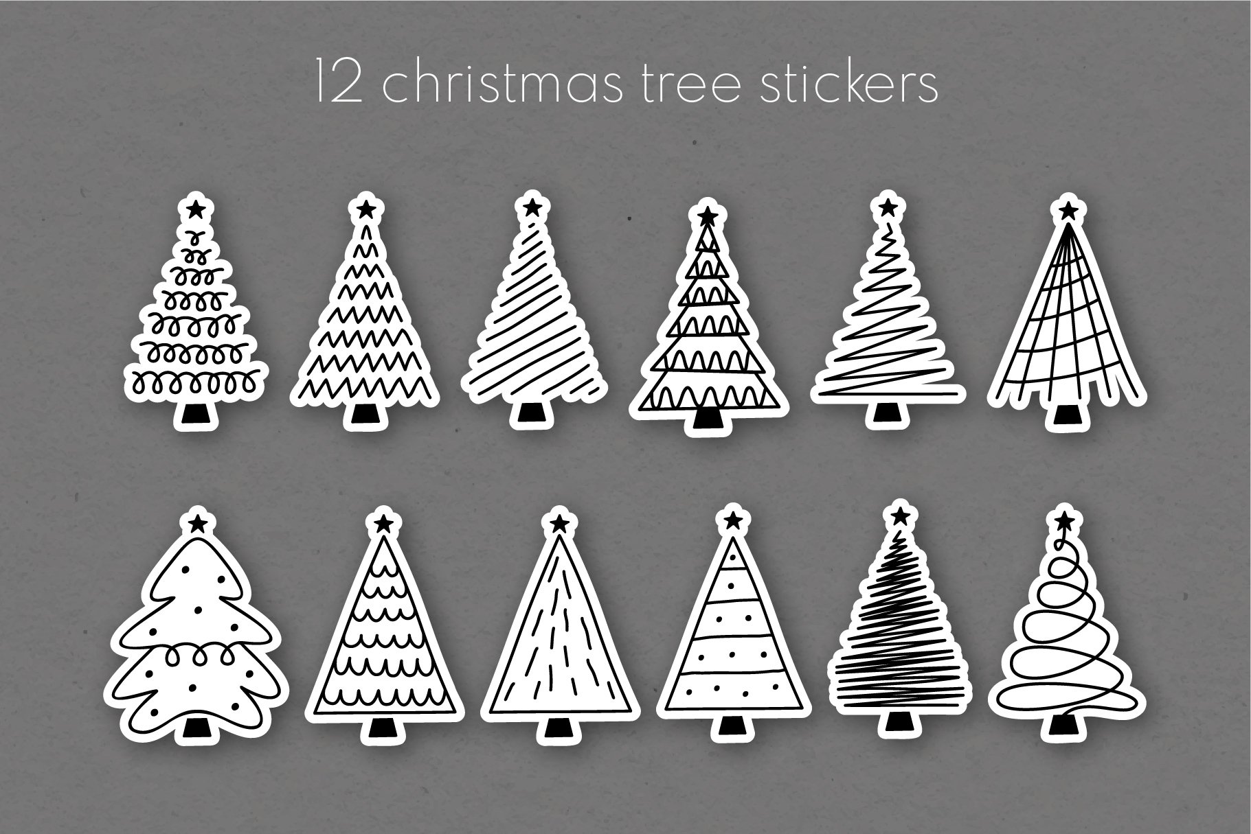 Printable Christmas Sticker Bundle | Christmas Tree Part 5 view 2
