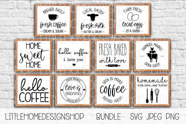 Farmhouse Kitchen Bundle | Farmhouse Signs