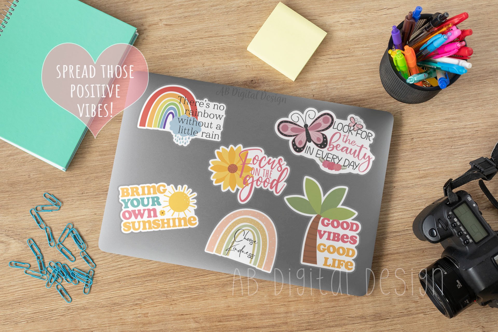 Inspirational Sticker Bundle, Kindness   Positivity Stickers view 3