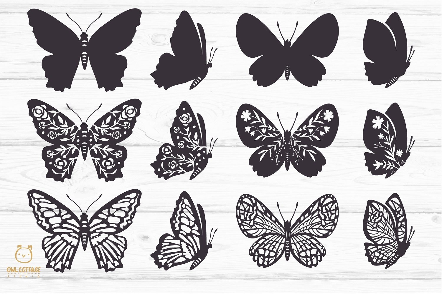 Butterflies SVG Bundle, butterfly PNG, butterflies svg view 2