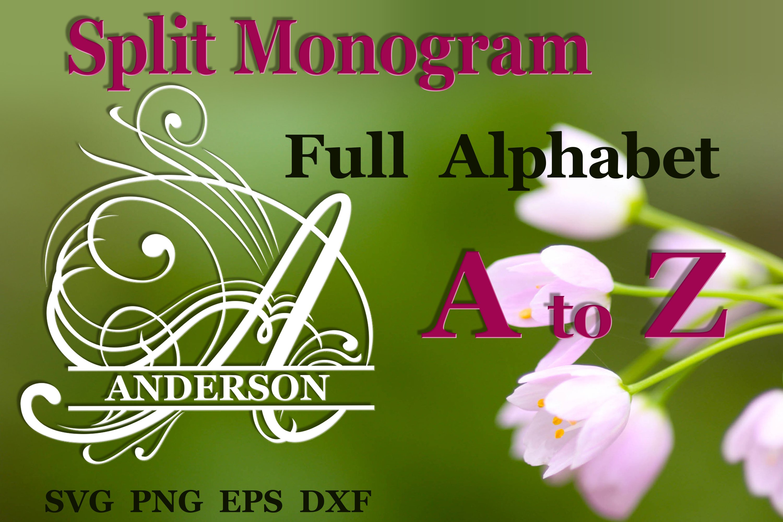 26 Split monogram SVG Engagement svg Wedding font