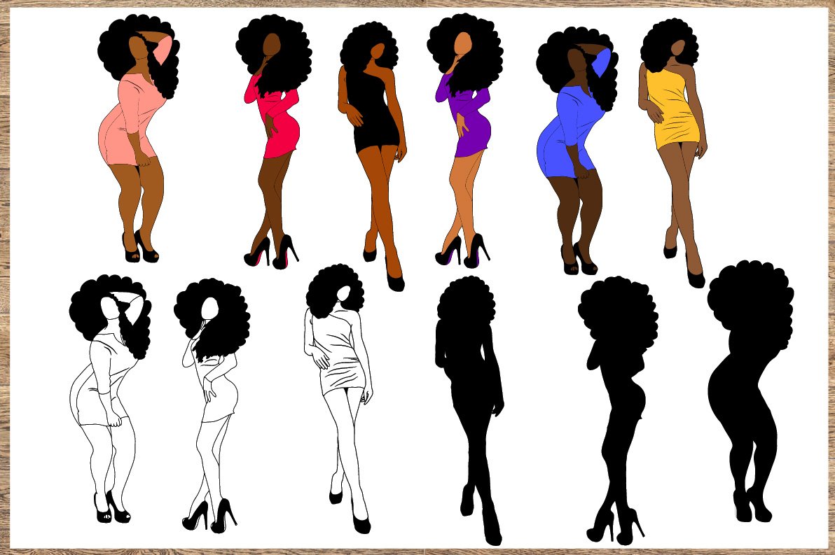Bundle svg Black woman Nubian Princess black woman