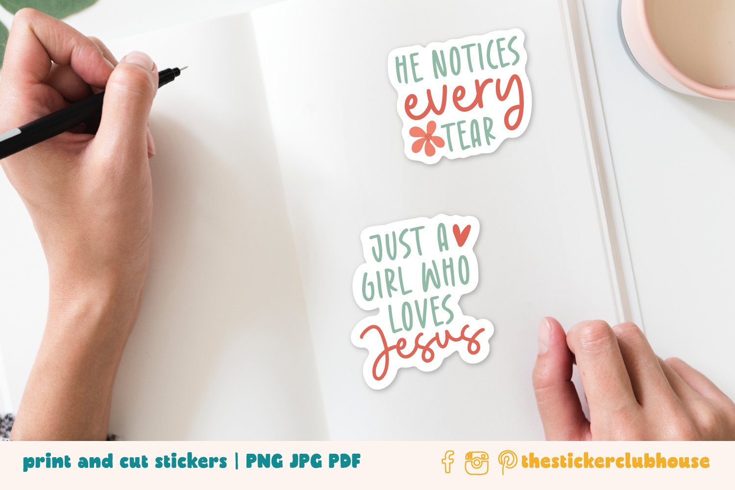 Christian Sticker Bundle | Jesus Stickers | Bible journaling view 3